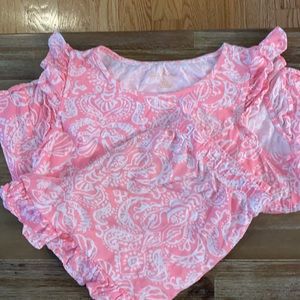Lilly Pulitzer Flutter Sleeve Top & Short Set